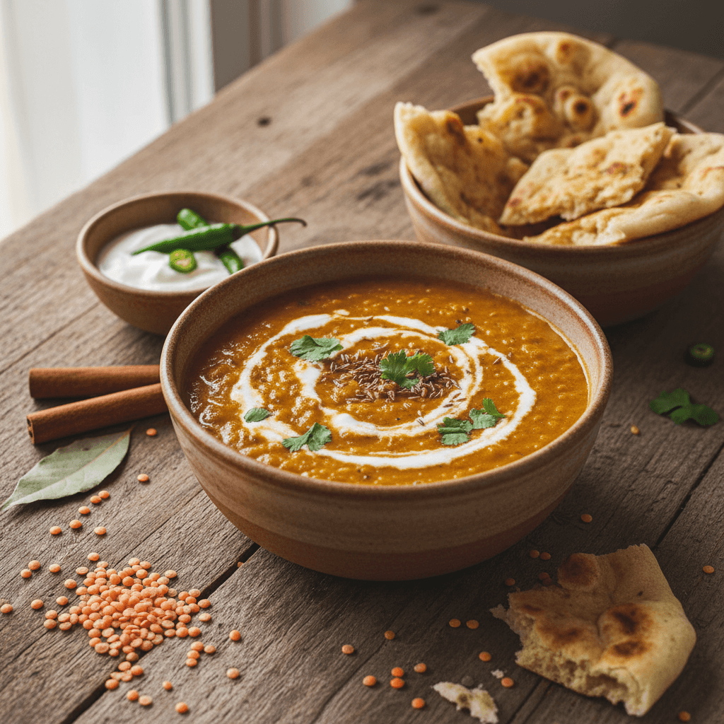Dahl de lentilles corail
