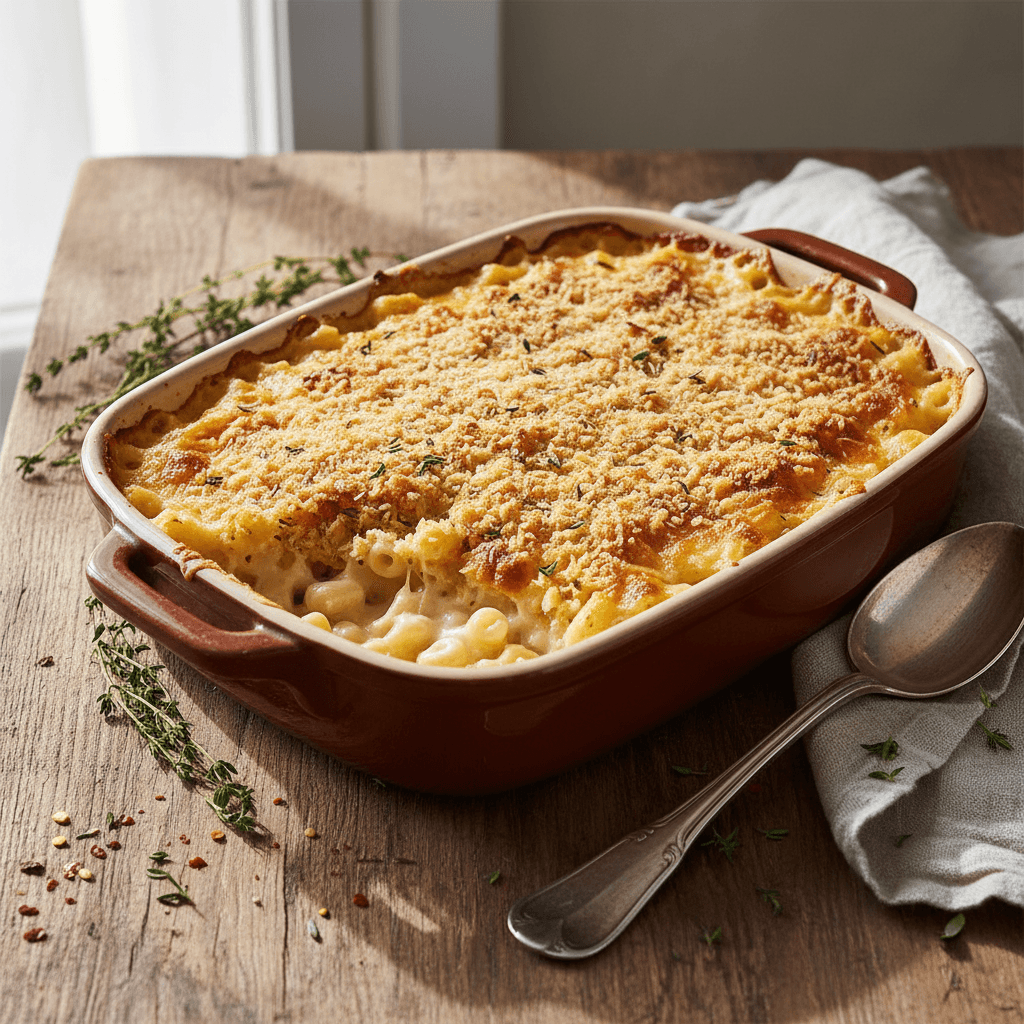 Gratin de pates au fromage