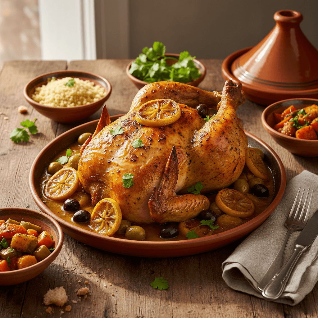 Poulet au citron confit