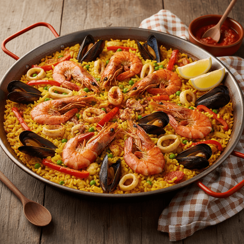 Paella Valencienne aux Fruits de Mer