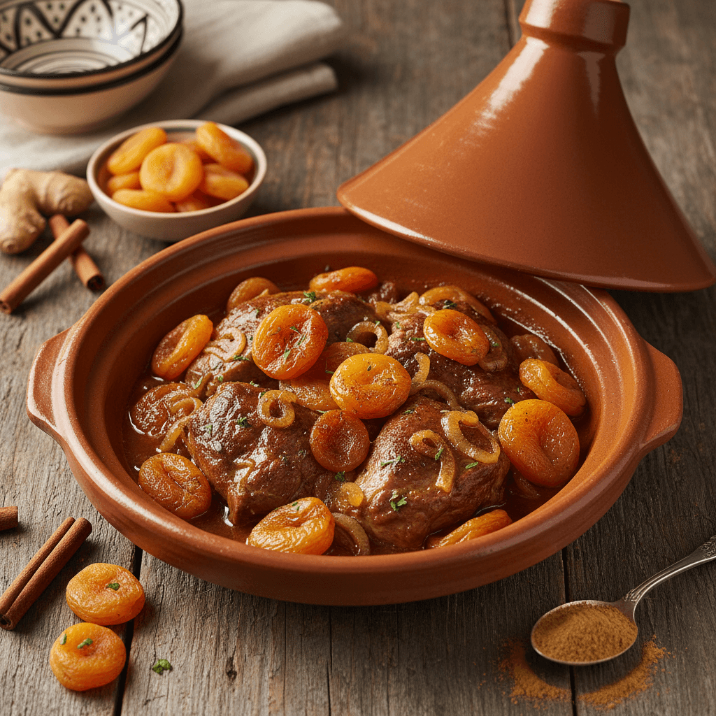 Tajine d'Agneau aux Abricots