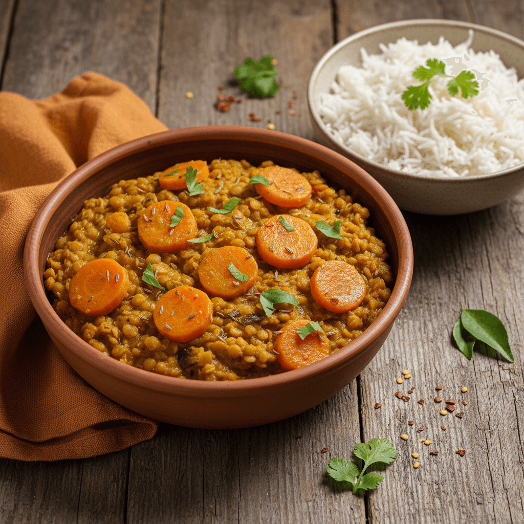 Curry de Lentilles et Carottes