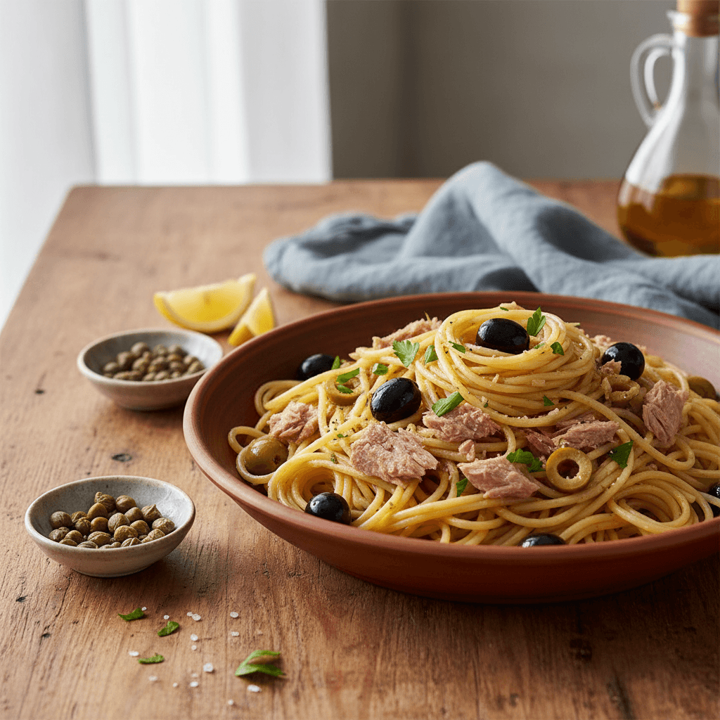 Pâtes au Thon et Olives