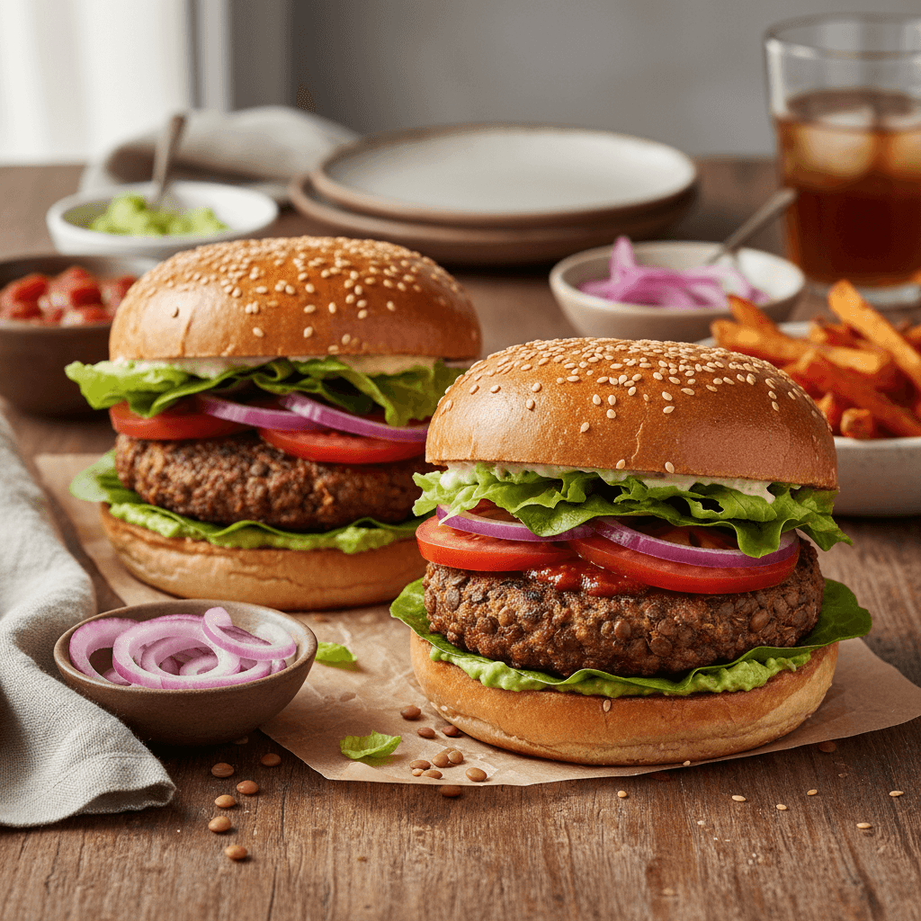Burger Végétarien aux Lentilles