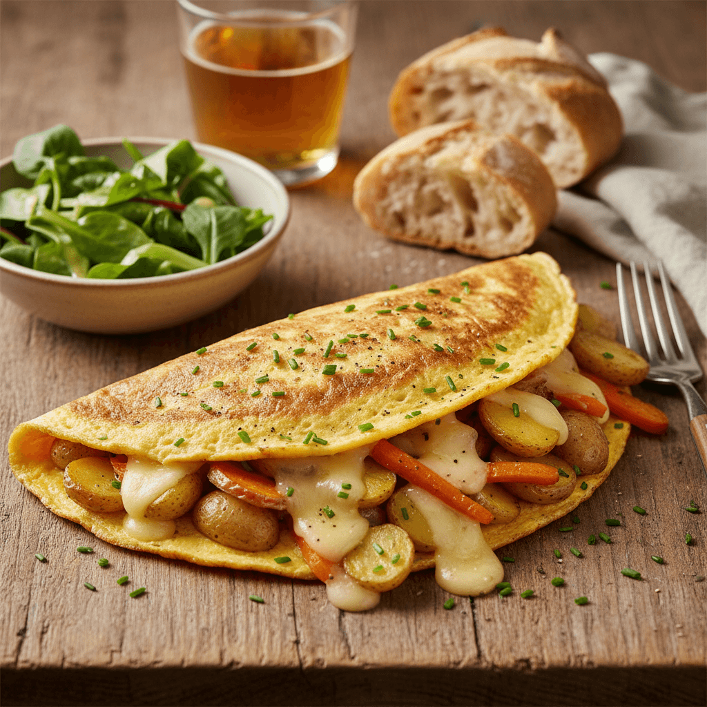 Omelette Paysanne au Fromage