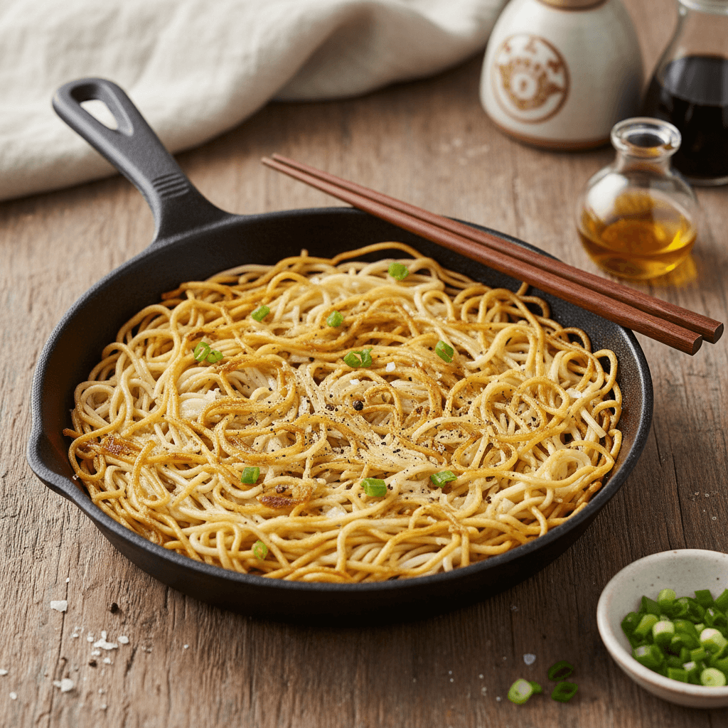 Nouilles Sautées Simples à la Poêle