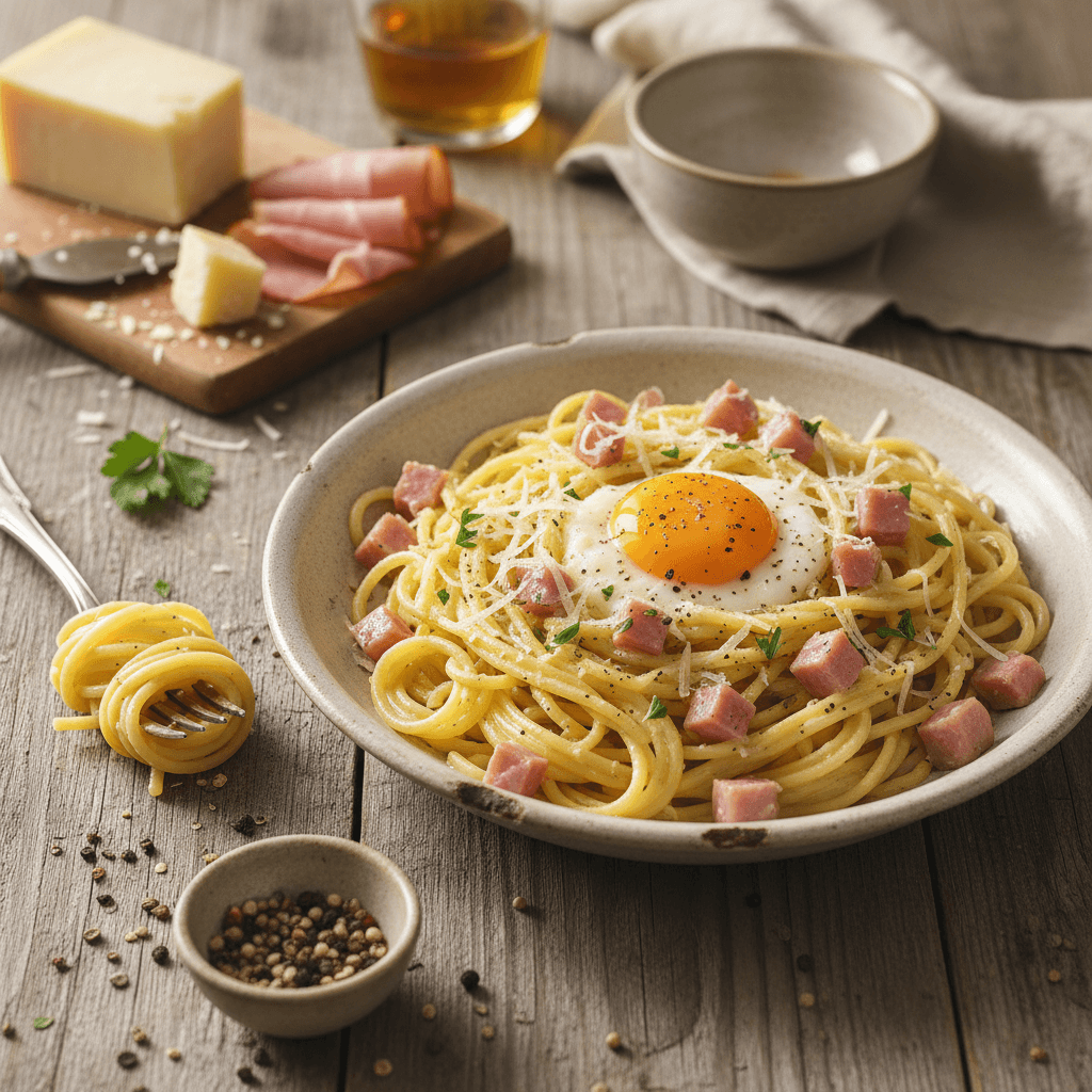 Pâtes à la Carbonara Simplifiée