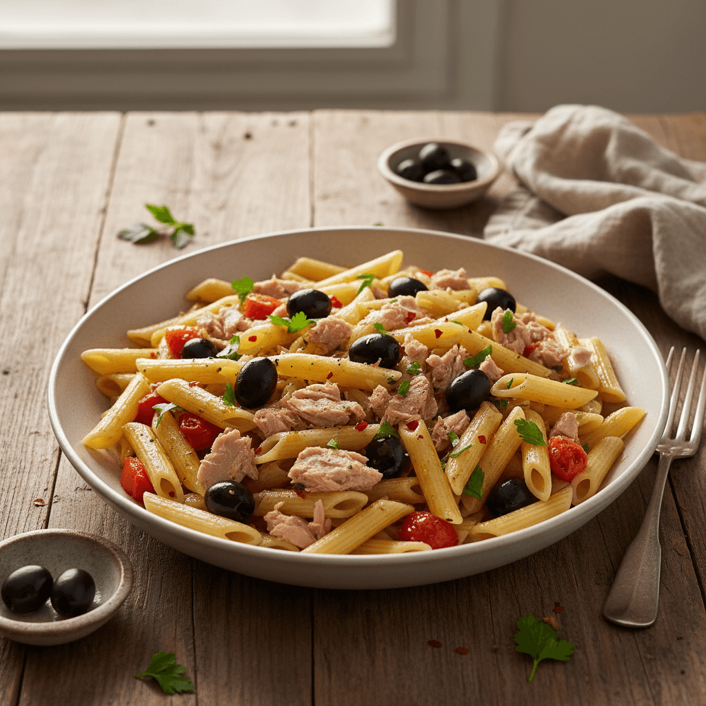 Pâtes au Thon et Olives