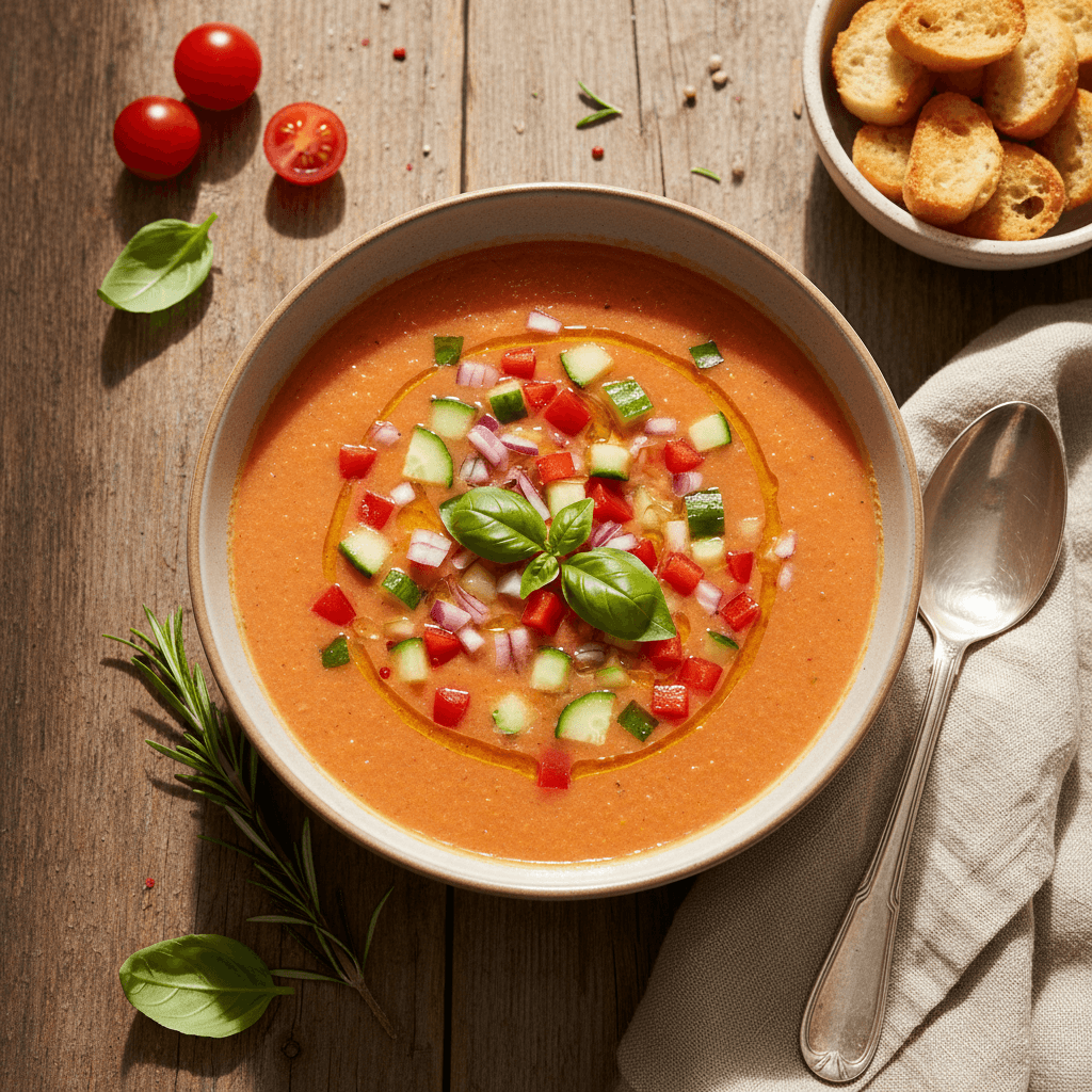 Soupe Tomate Concombre Froide