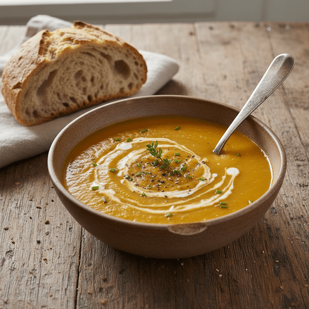 Soupe Crémeuse Pommes de Terre Carottes