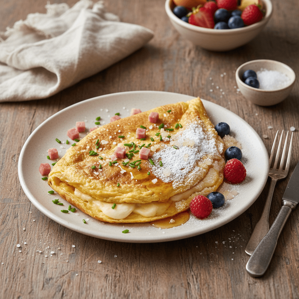 Omelette Sucrée-Salée Française