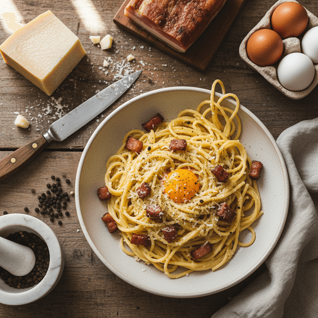 Pâtes Carbonara simplifiée