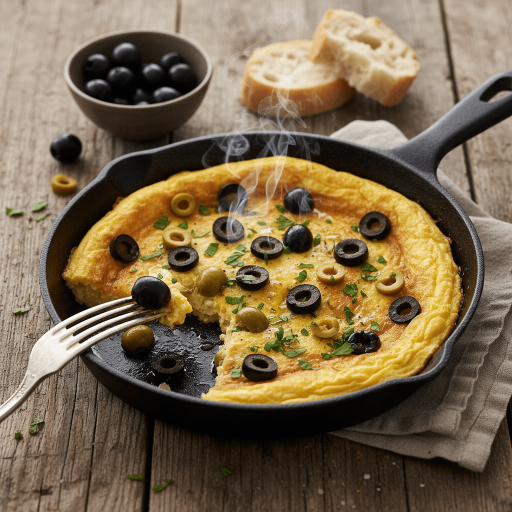 Œuf Poêlé aux Olives