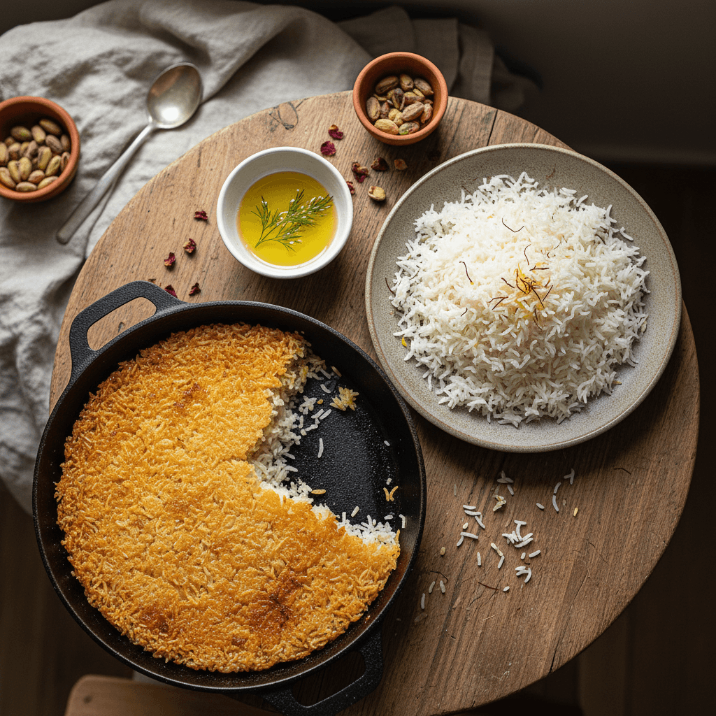 Tahdig de Riz Iranien