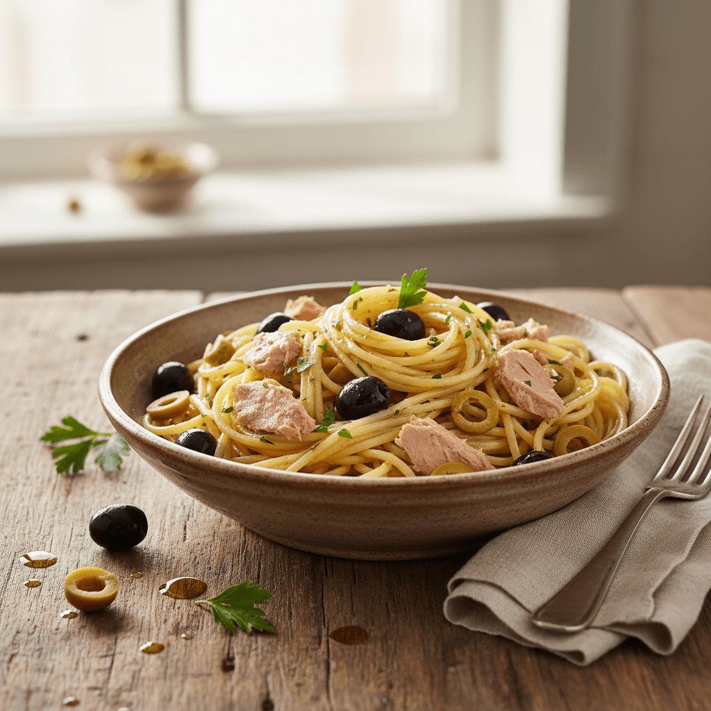 Pâtes au Thon et Olives