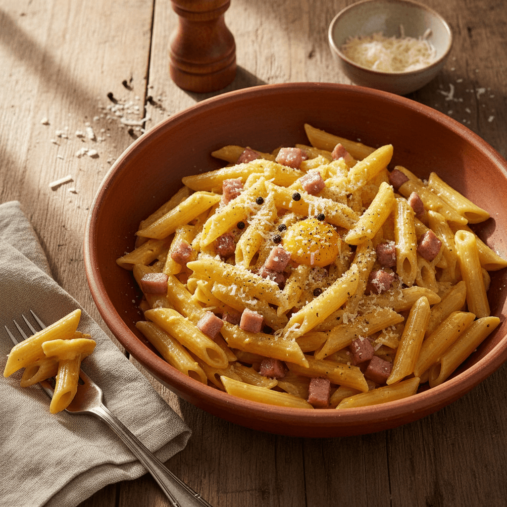 Penne à la Carbonara Maison