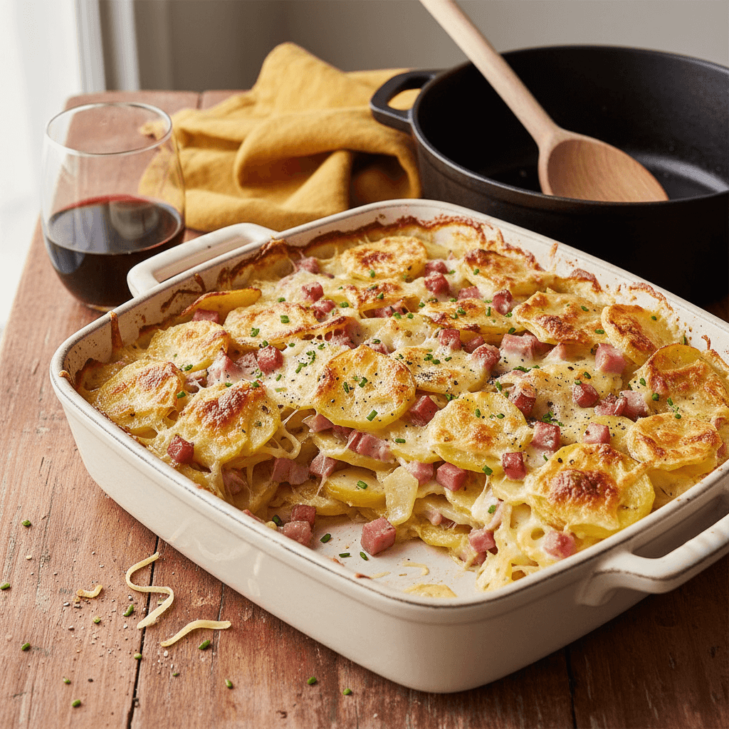 Gratin de Pommes de Terre et Jambon