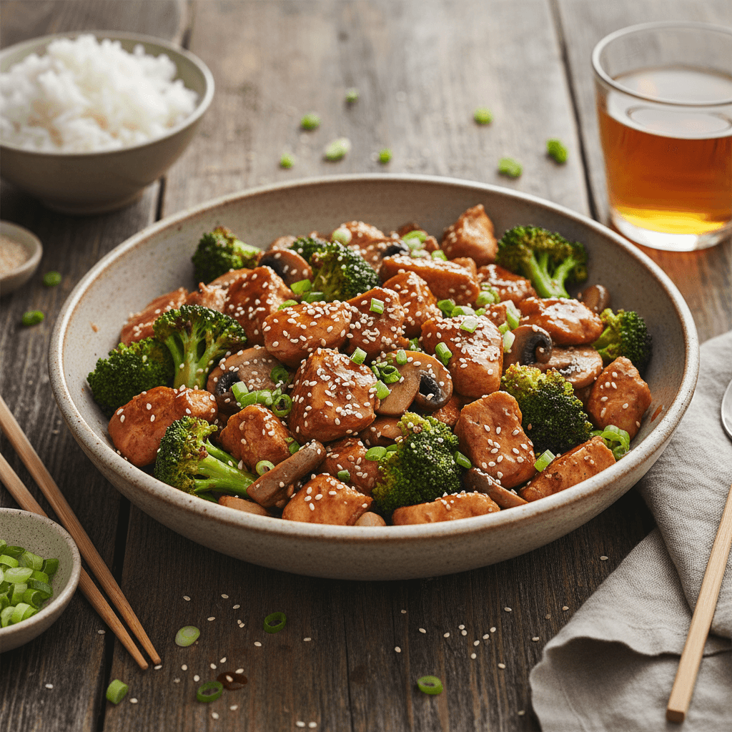 Sauté de dinde teriyaki aux brocolis