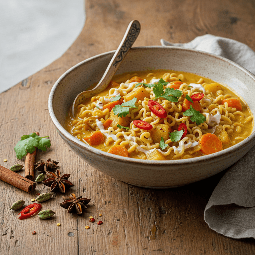 Curry de Légumes aux Pâtes