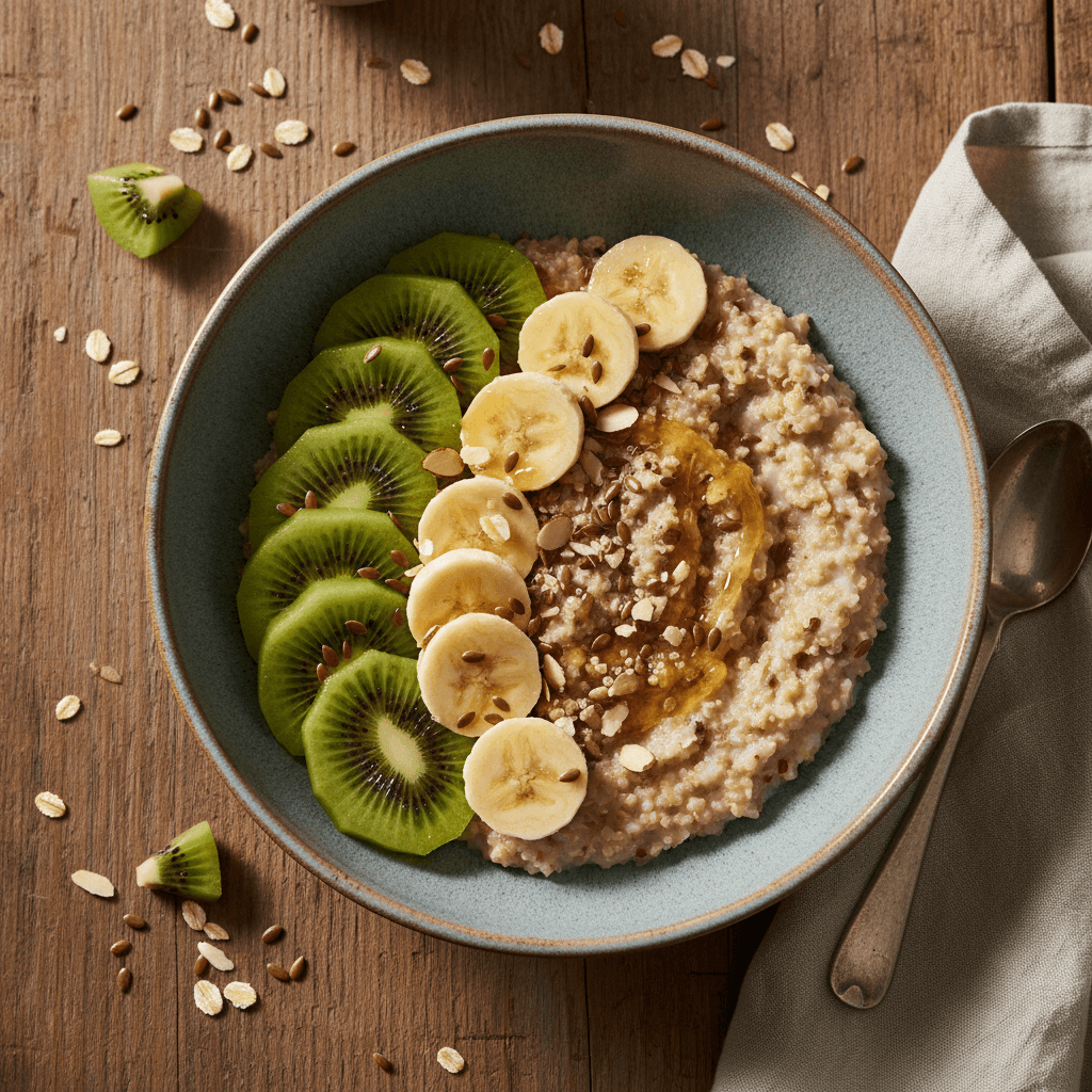 Bol d'Avoine et Quinoa aux Kiwis et Bananes