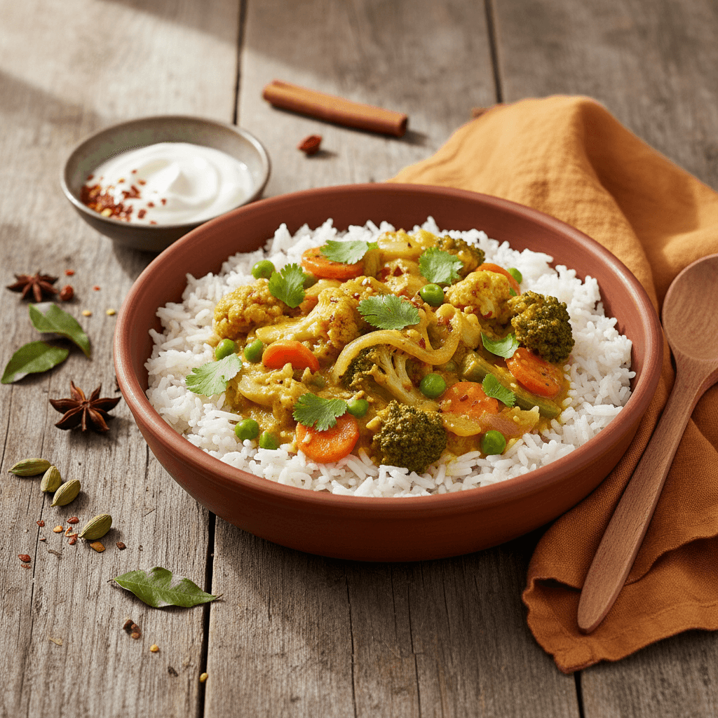 Riz au Curry Végétarien