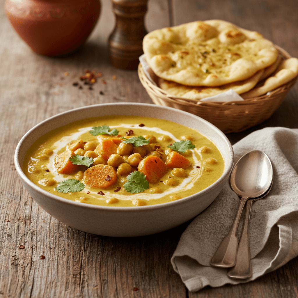 Curry de Pois Chiches et Carottes
