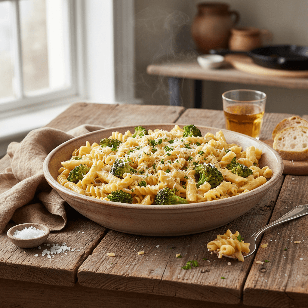 Pâtes au Gruyère et Brocoli