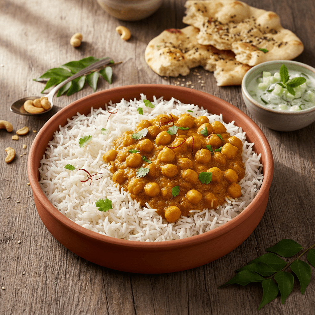 Curry de Riz aux Pois Chiches