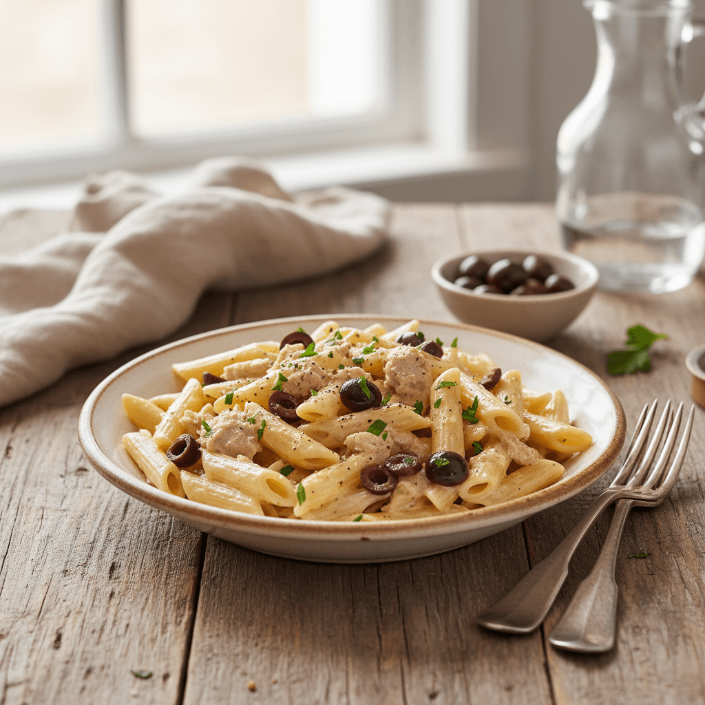 Pâtes à la Crème et Thon