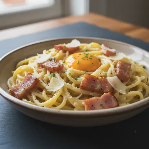 Pâtes à la Carbonara simplifiée