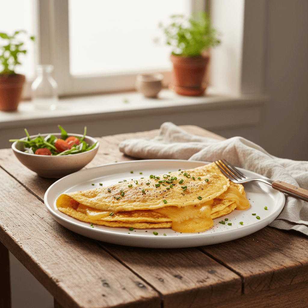 Simple Gruyère Omelette