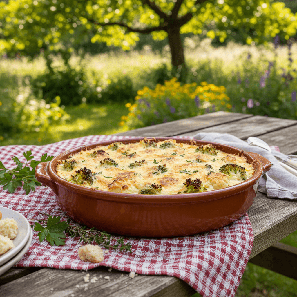 Gratin de Chou-fleur et Brocoli à la Française