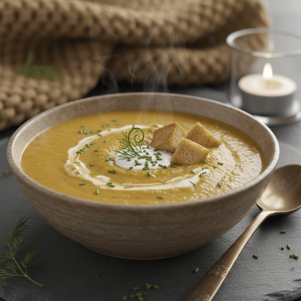 Soupe de brocoli et carotte crémeuse