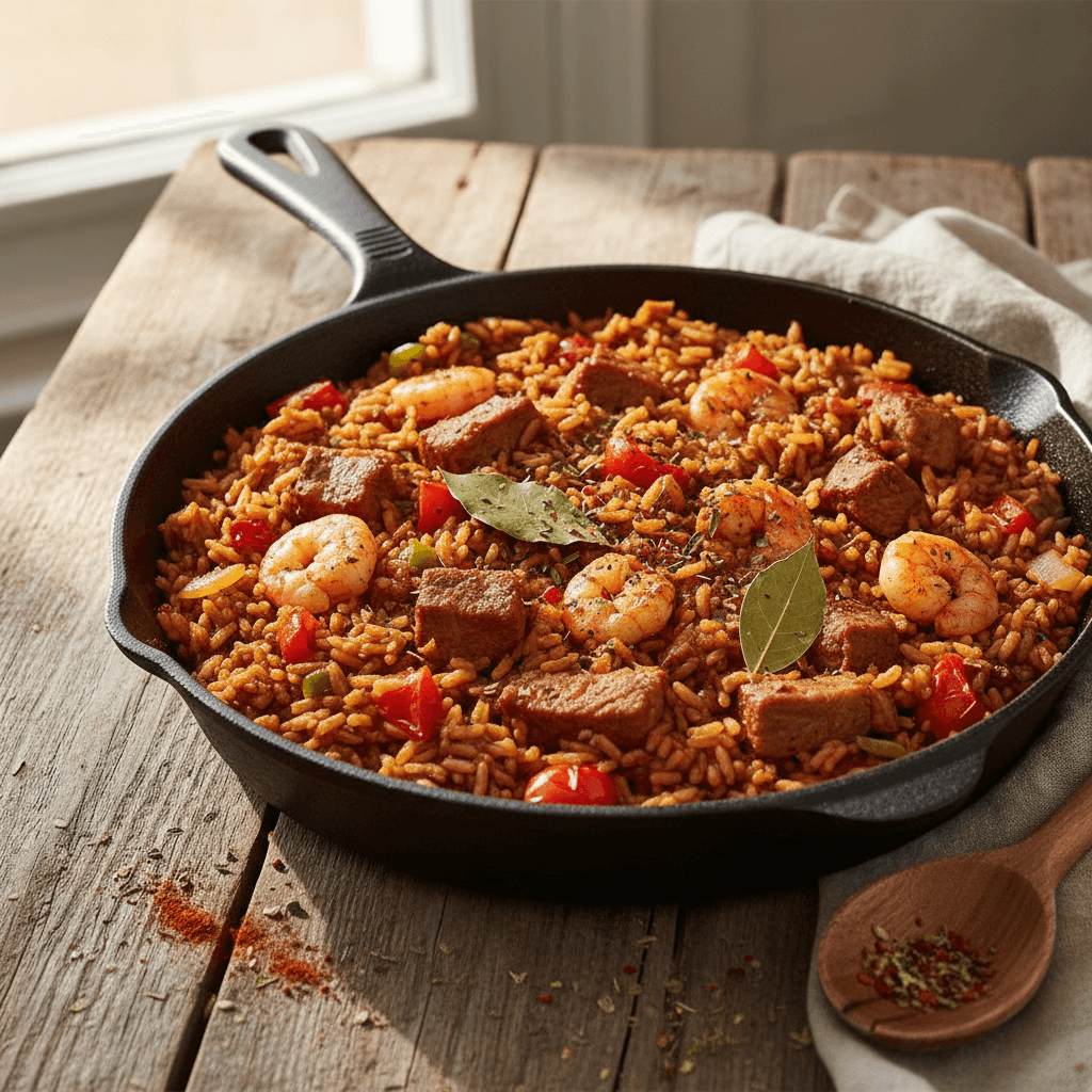 Jambalaya au Porc Cajun