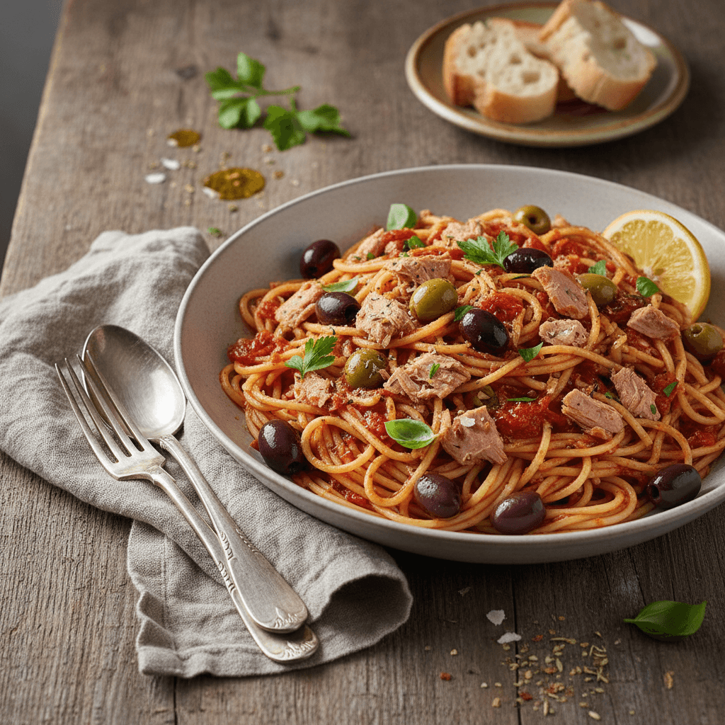 Pasta with Tuna and Olives
