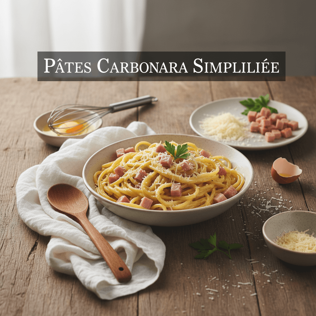 Simplified Carbonara Pasta