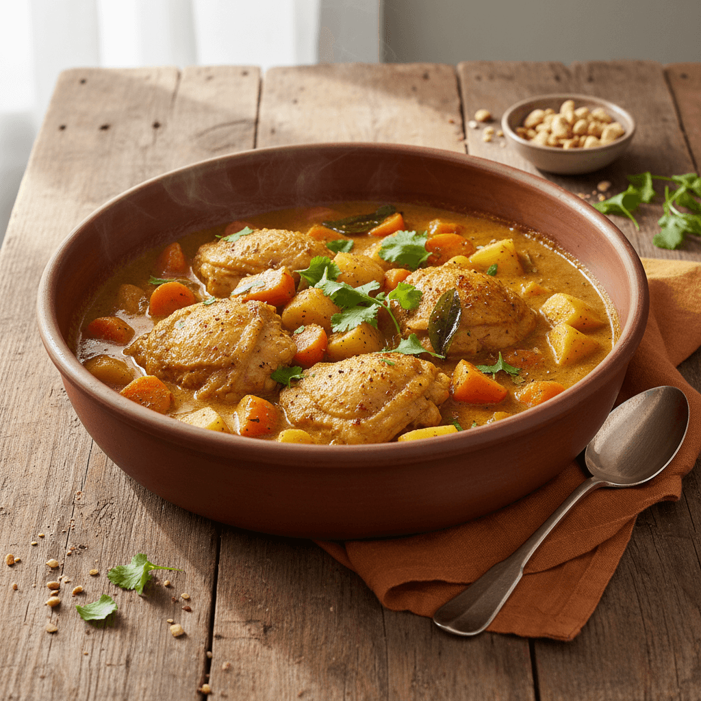 Chicken Curry with Carrots and Potatoes
