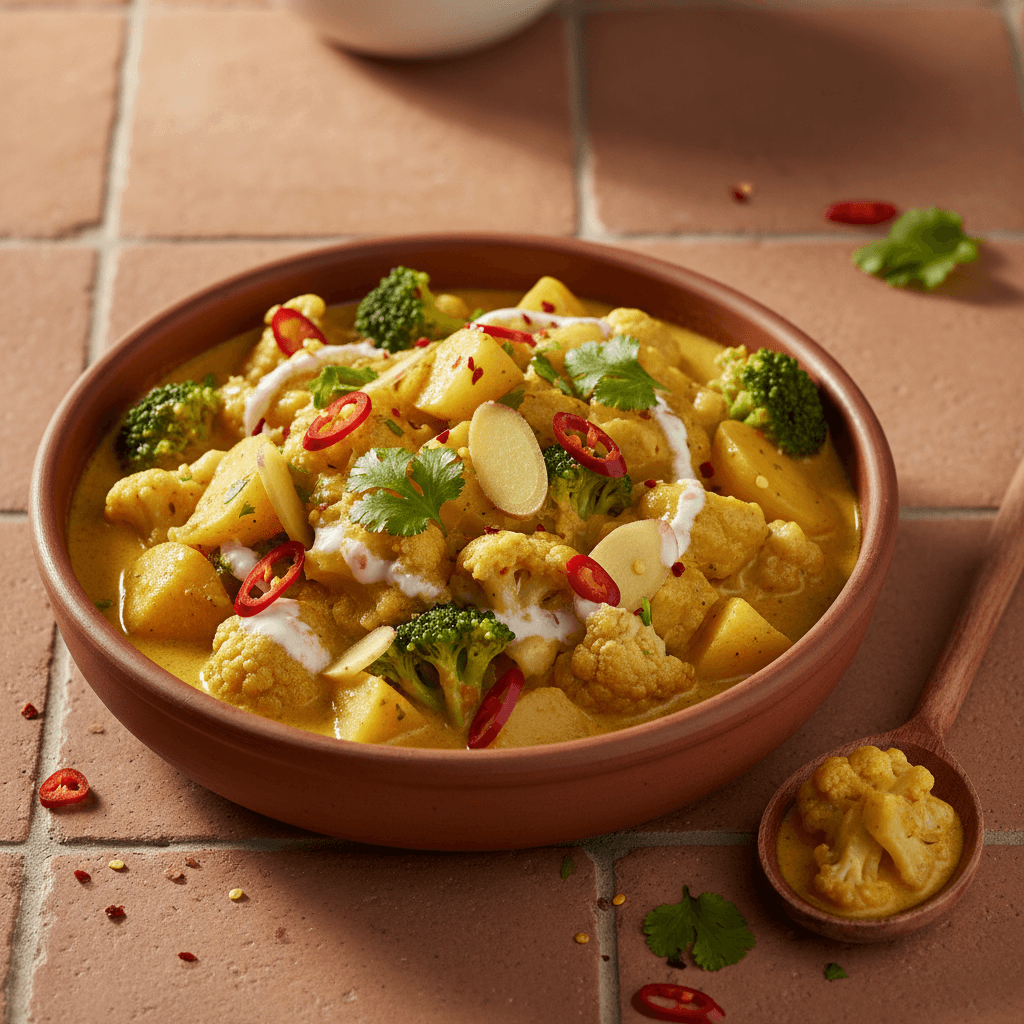 Curry Asiatique de Légumes du Frigo avec Lait de Coco