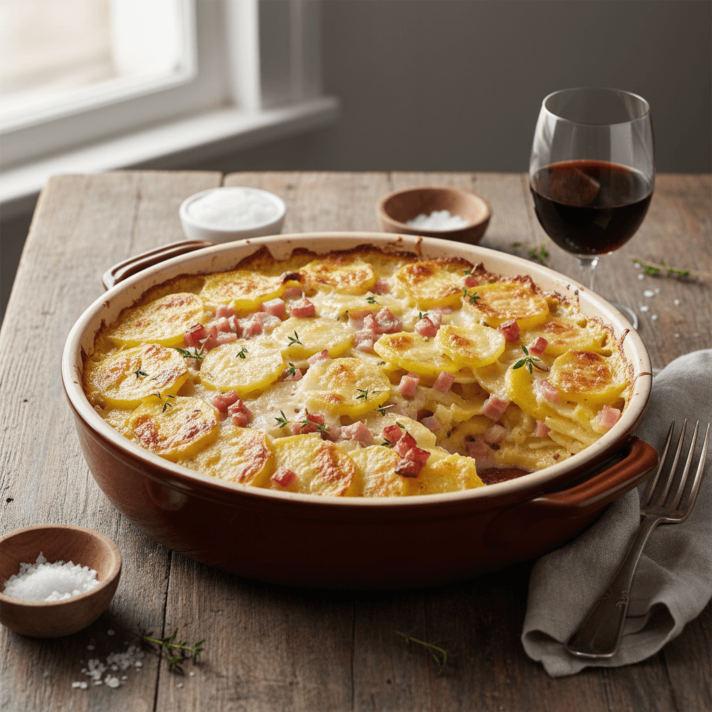 Potato and Ham Gratin