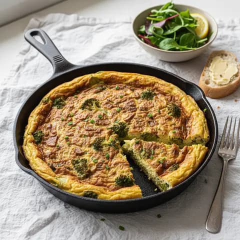 Frittata au tempeh et brocoli