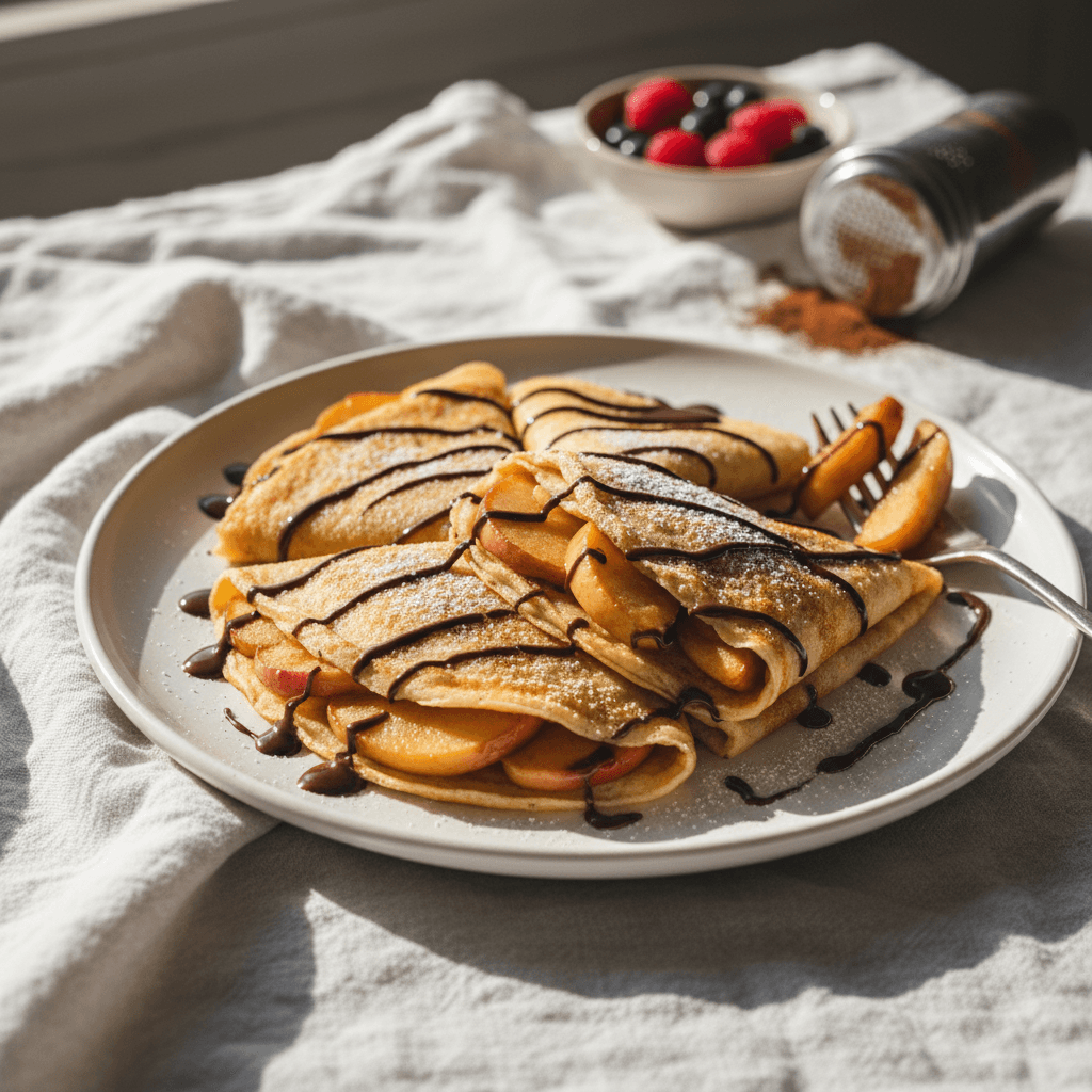 Crêpes aux Fruits et Chocolat