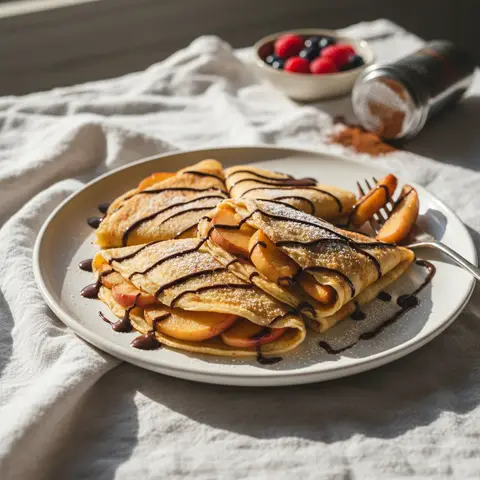 Crêpes aux Fruits et Chocolat