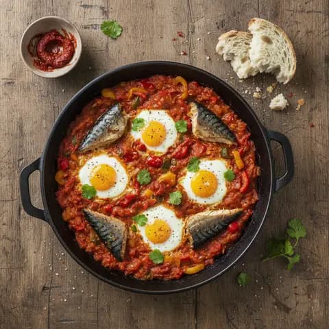Shakshuka au maquereau fumé
