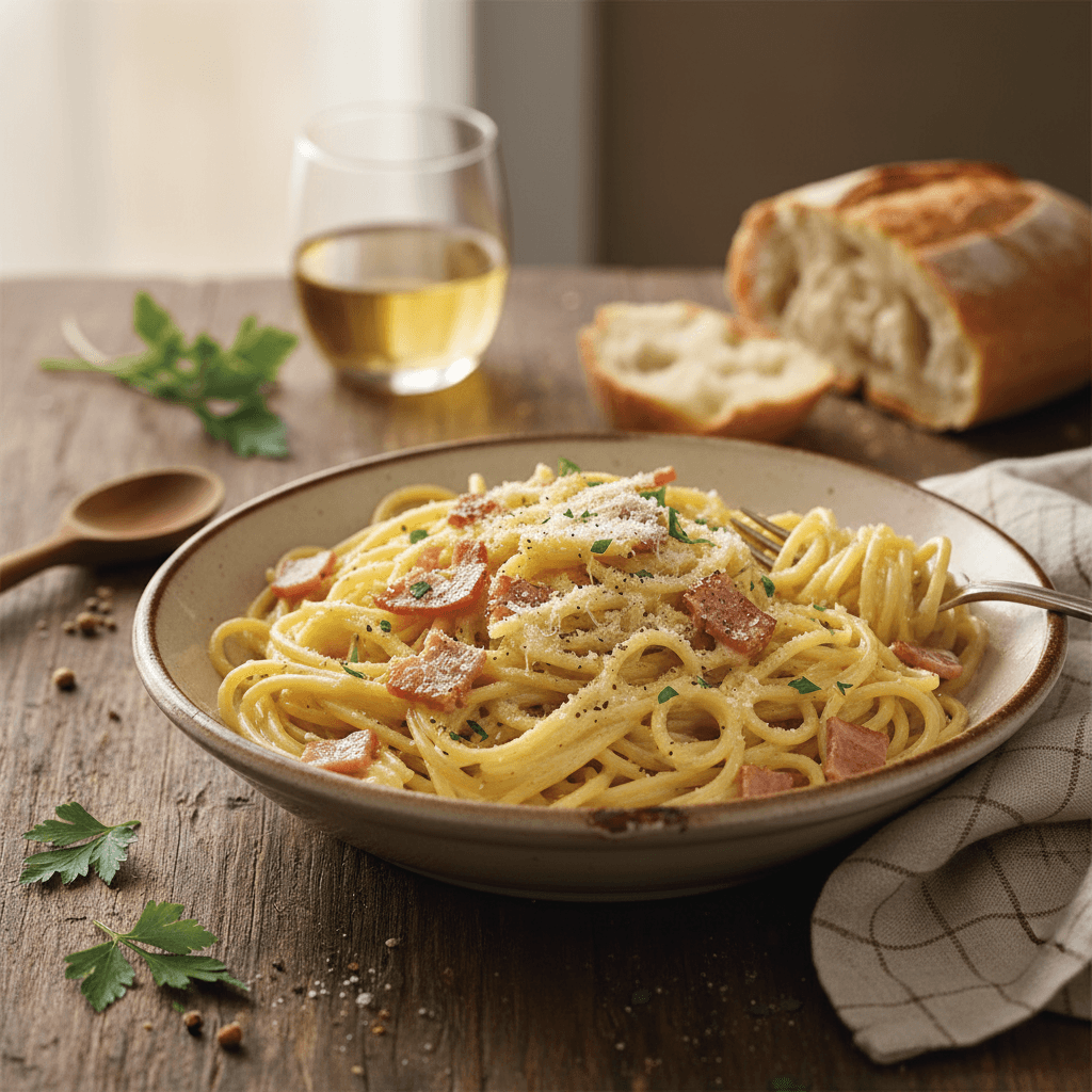 Pâtes Carbonara Simplifiée
