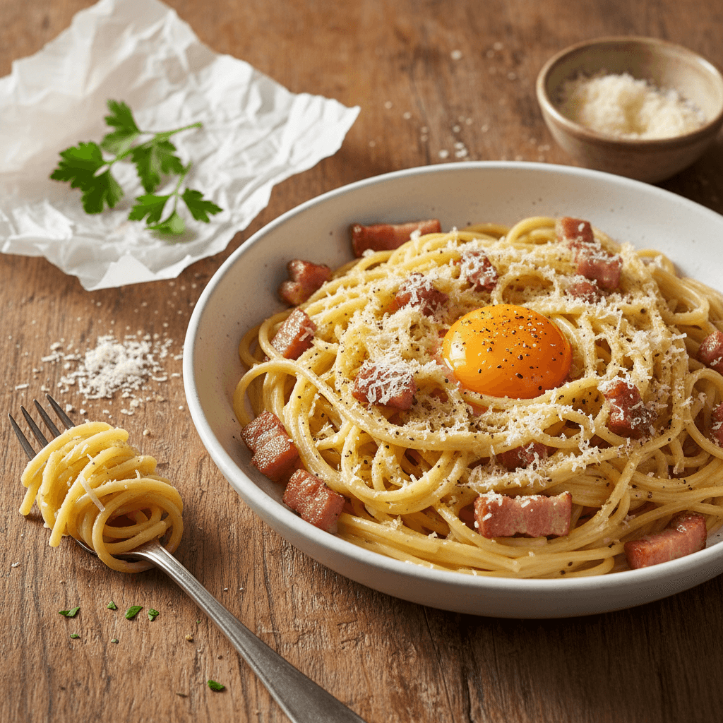 Pâtes Carbonara Simple