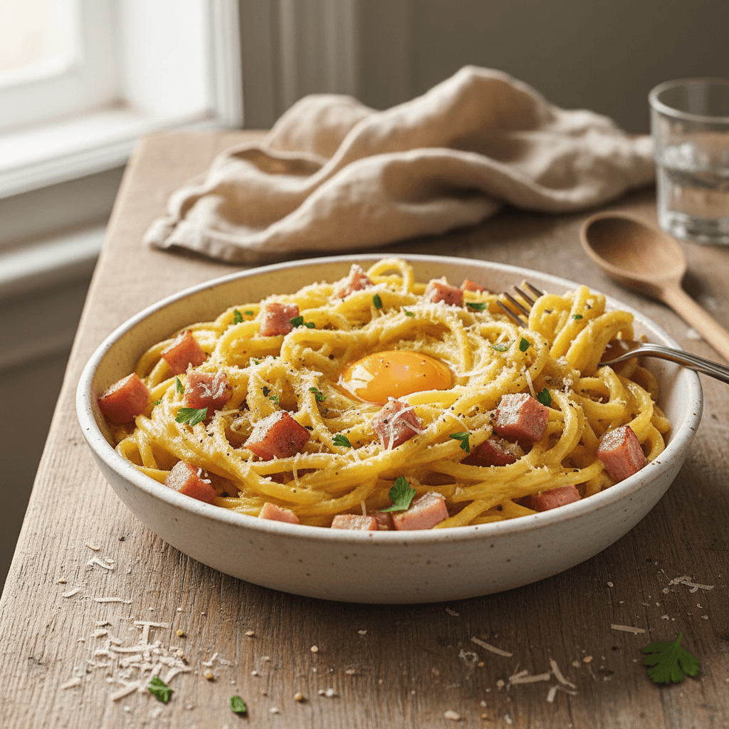 Vereinfachte Carbonara