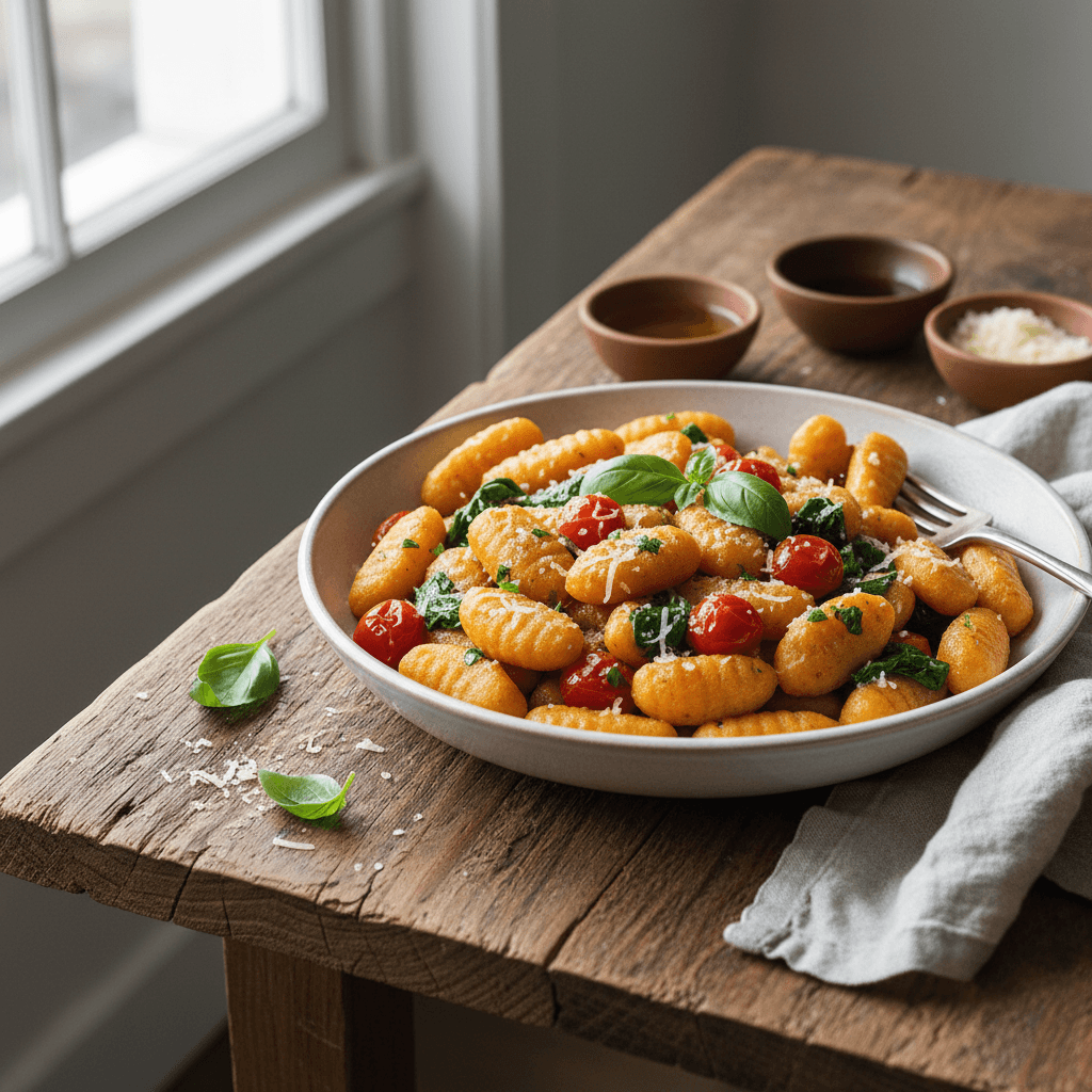 Italienische Gnocchi mit Kartoffeln und Möhren