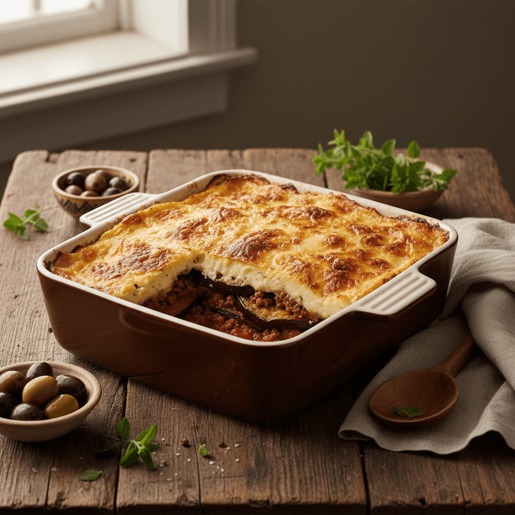 Griechische Moussaka mit Auberginen
