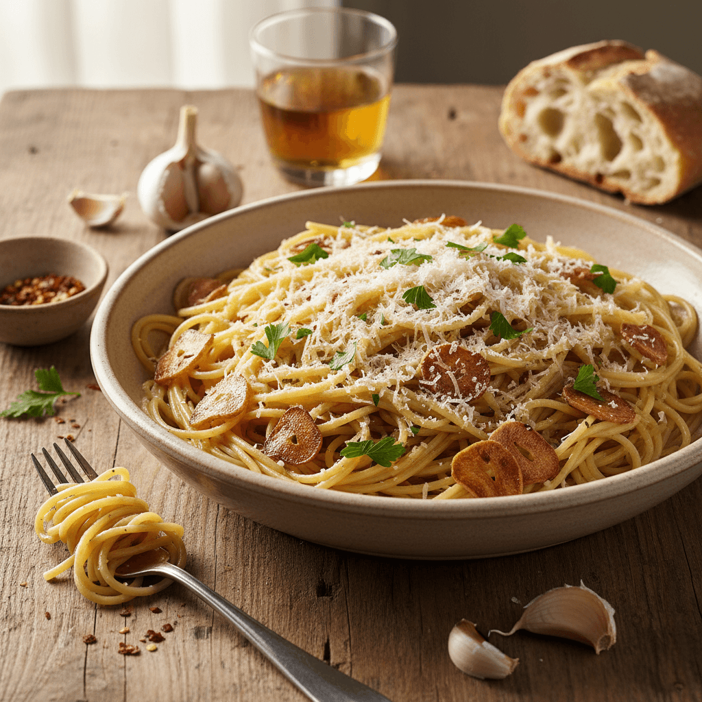 Spaghettis Aglio e Olio Simplissimo