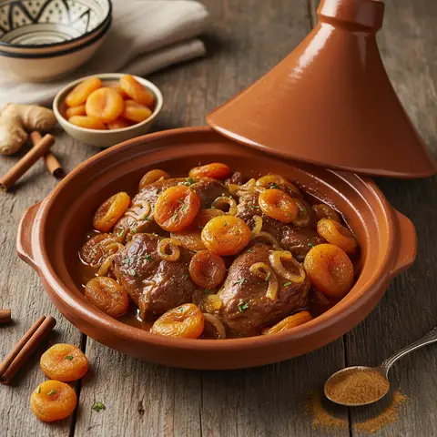Tajine d'Agneau aux Abricots